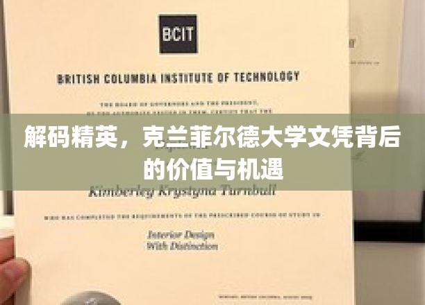 解码精英，克兰菲尔德大学文凭背后的价值与机遇