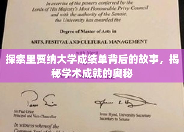 探索里贾纳大学成绩单背后的故事，揭秘学术成就的奥秘