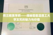 荷兰教育瑰宝，探寻因霍温理工大学学位的非凡力量与广阔前景
