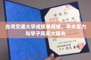 台湾交大成绩单大揭秘，学术精英风采与实力全解析