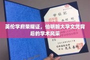 探寻伯明翰荣耀，揭秘英伦学府的学术魅力与文凭价值