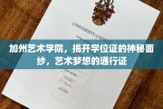 艺术学位证的奥秘之旅，揭秘加州艺术学院的艺术梦想通行证