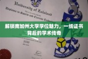 南加大学位背后的奥秘，探寻一纸证书的学术传奇之路