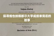 揭开维也纳模都尔大学成绩单的神秘面纱