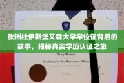 欧洲杜伊斯堡艾森大学学位证寻踪记，揭秘学历认证背后的非凡旅程