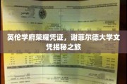 探寻谢菲尔德大学荣耀凭证，一纸文凭背后的英伦学府传奇