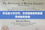 解锁精英之路，乔治亚大学文凭，揭秘教育革新利器
