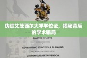 伪造名校学位证风波，艾芝西尔大学学历造假背后的惊人真相