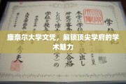 解锁康奈尔精英教育的全球通行证