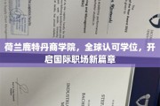 鹿特丹商学院，国际职场新起航的全球学位通行证