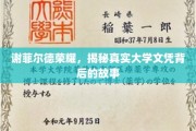 谢菲尔德荣耀，揭秘文凭背后不为人知的大学传奇