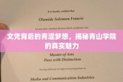 青山学院，揭开文凭背后的青春传奇，探寻梦想成真的秘境