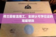 欧洲明珠闪耀，荷兰因霍温理工，学位证书的全球荣耀之路