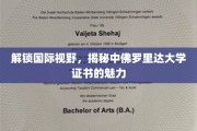 跨越国界，探寻中佛罗里达大学证书的国际影响力