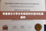 解码布鲁奈尔大学文凭，价值潜力与无限机遇揭秘