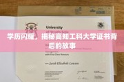 解码高学历光环，揭秘工科大学证书背后的不凡历程
