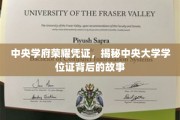 百年学府荣耀传承，探秘中央大学学位证的辉煌历程