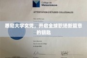 悉尼大学文凭，解锁国际职场新纪元的通行证