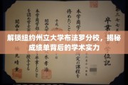 探寻纽约州立大学布法罗分校，揭秘成绩单背后的卓越学术风采