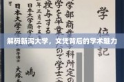 探秘新泻大学，学历背后独特的学术之光