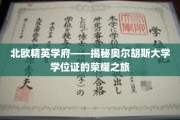 北欧精英学府——揭秘奥尔胡斯大学学位证的荣耀之旅