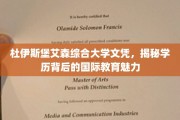 跨国文凭背后的杜伊斯堡艾森大学，探寻国际教育的独特魅力