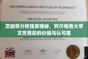揭秘阿尔格西大学文凭在芝加哥分校的独特魅力与全球认可度