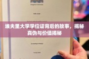 埃夫里大学学位证之谜，探寻背后的真实价值与鉴别之道
