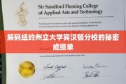 解锁宾汉顿分校，一探究竟的秘密成绩单揭秘记