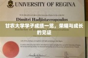 甘农骄子风采录，学子成绩背后的荣耀与蜕变之旅