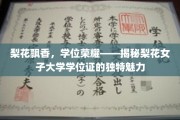 梨花绽放，荣耀在握——探秘梨花女子大学学位证的迷人风采