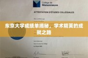 解码东京大学精英榜，揭秘学术巅峰的辉煌足迹