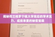 荷兰格罗宁根大学，探寻学术殿堂的卓越密码