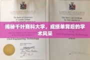 探寻千叶商科大学，成绩单映照下的学术璀璨之光