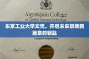 解锁未来职场新领域，东京工业大学文凭的非凡价值