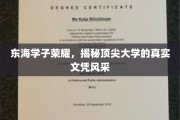 东海英才录，一探究竟，顶尖大学文凭背后的风采