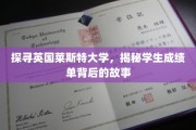 揭开莱斯特大学成绩单的神秘面纱，学生背后的奋斗轨迹