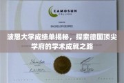 解码波恩大学，揭秘德国精英教育的学术辉煌