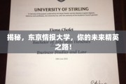 解码未来精英，东京情报大学，探索你的非凡之路！