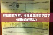 探索威廉玛丽学院学位证的神秘光环，精英学府的荣誉印记大揭秘