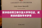 荷兰蒂尔堡大学学位，助你迈向国际学术巅峰