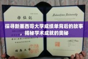 解码新墨西哥大学成绩单，揭秘学术辉煌的神秘面纱