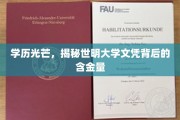 世明大学文凭价值揭秘，学历光芒下的真实含金量探秘