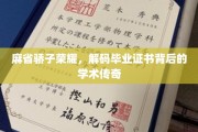 麻省理工精英风采，一纸证书背后的辉煌学术之旅