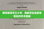 横滨市立大学揭秘，成绩单中的学术密码大揭晓