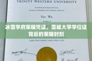 冰雪学府荣耀凭证，雪城大学学位证背后的荣耀时刻