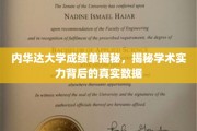 解码内华达大学，揭开学术成绩单背后的真实力证
