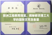 欧洲工程教育翘楚，探寻都灵理工国际文凭的卓越价值