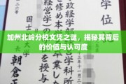 加州北岭分校文凭，揭秘其价值与全球认可度背后的秘密