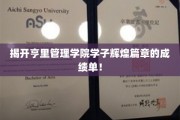 揭开亨里管理学院学子辉煌篇章的成绩单！